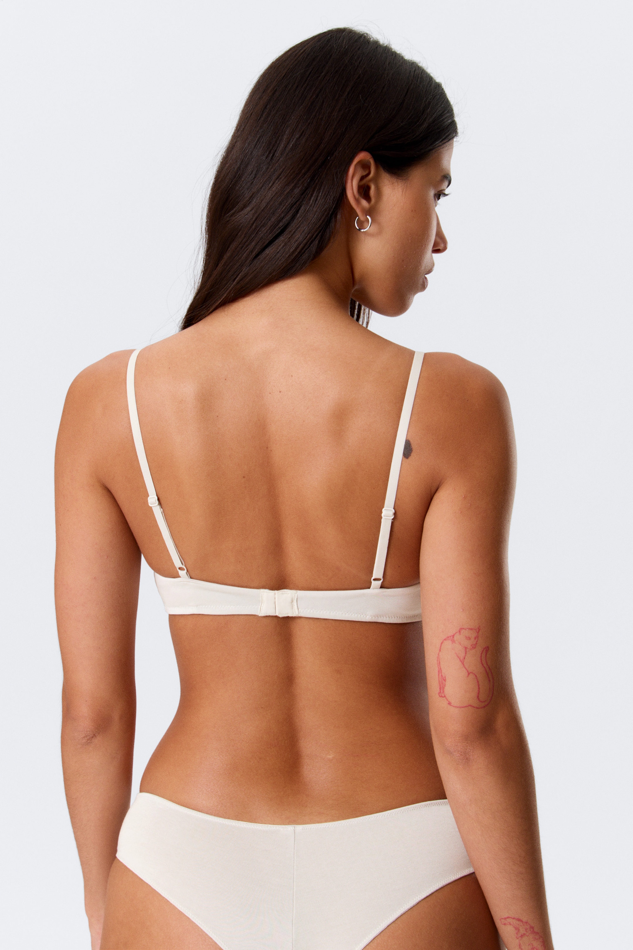 Washed Light Mole - Soft Padded Triangle Bra - 3