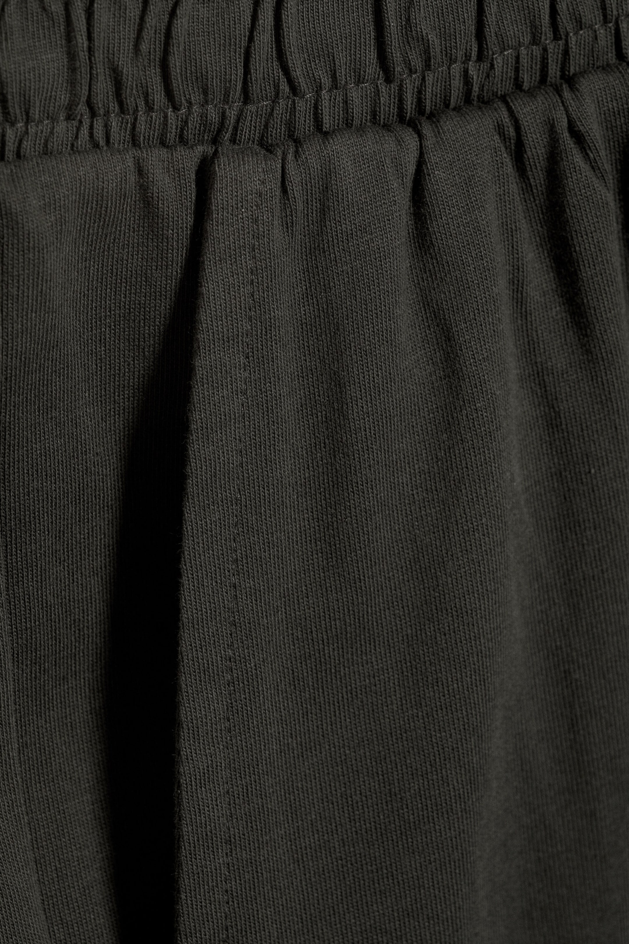 Mörkgrå - Pull-on-shorts i Jersey med Ledig Passform - 5