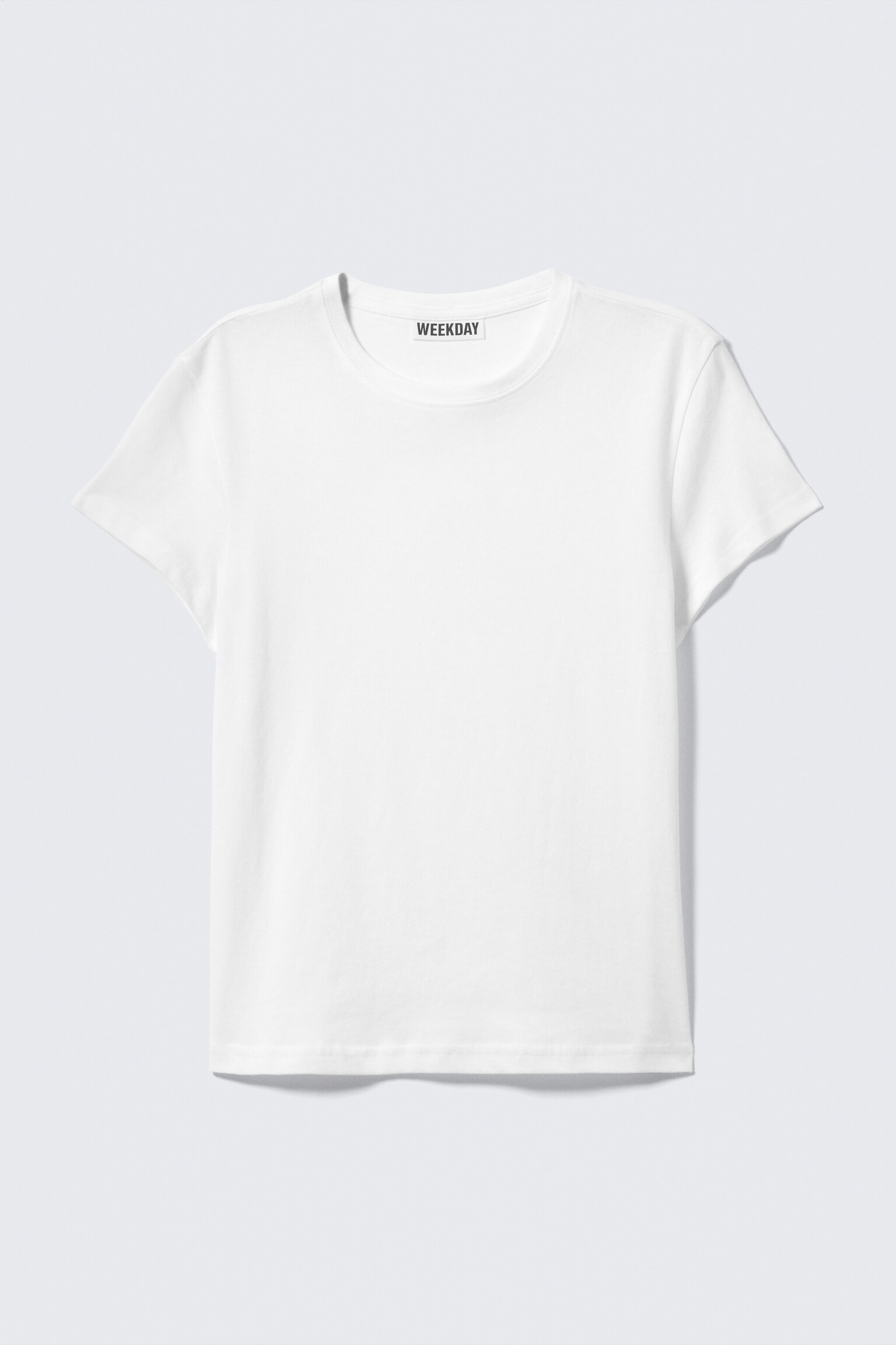 Slim Short-Sleeved Cotton T-shirt - White/Black/Off-white - 2