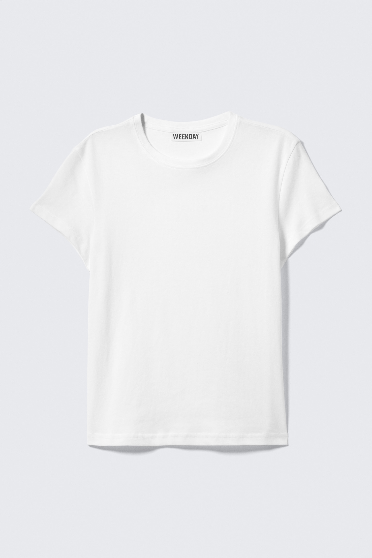 Slim Short-Sleeved Cotton T-shirt - White/Black/Off-white - 2