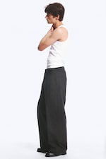 Noir chiné - Pantalon de costume plissé décontracté Florian - 2