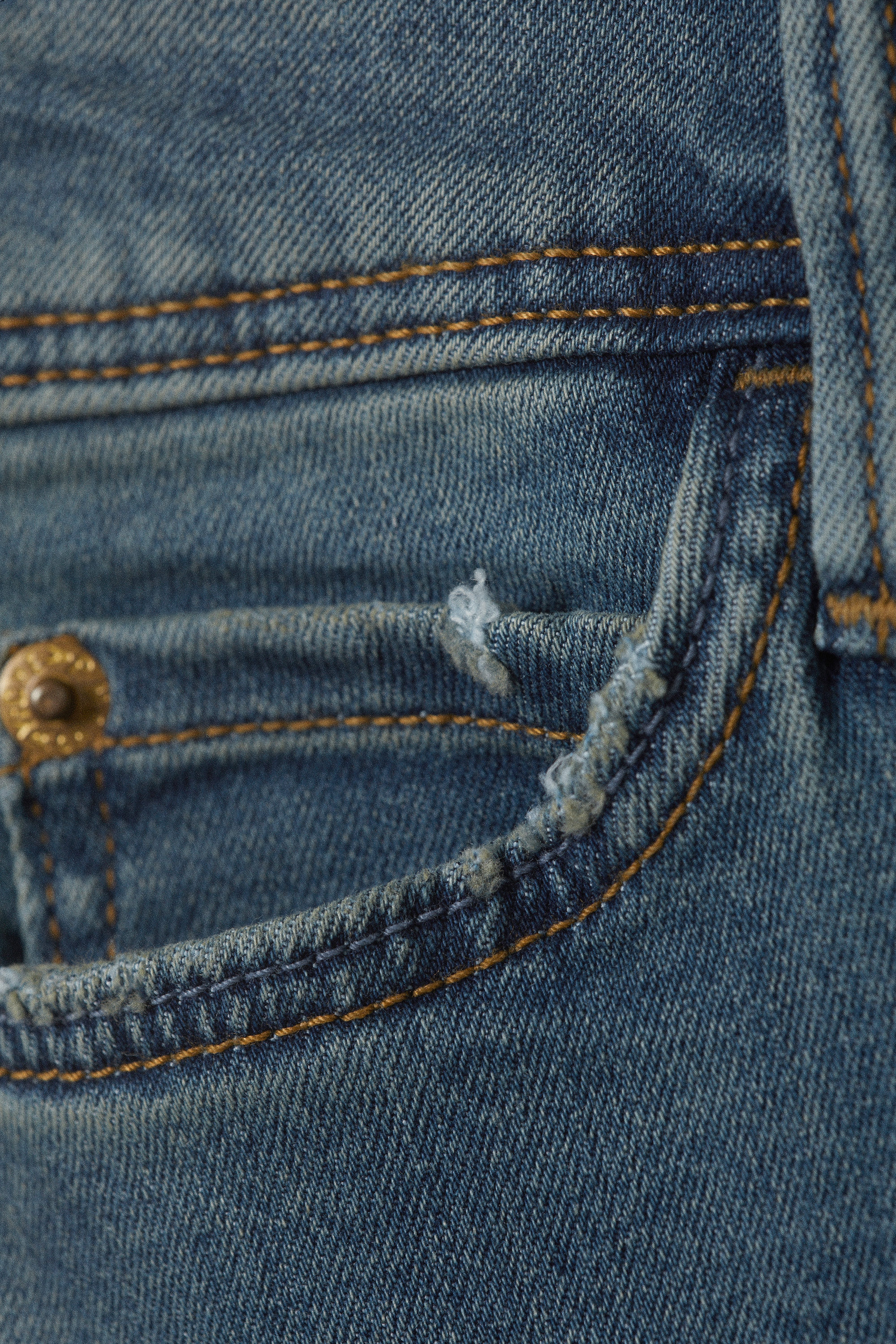 Blue Tide - Dunkelblau - Skinny-Jeans mit Schlag und niedrigem Bund - 5