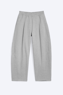 Plisserade sweatpants med ledig passform