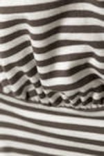 Dark Mole & White Stripes - Deep Halterneck Top - 5