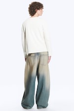Dusty White - Long-sleeved cotton henley - 3