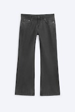Coated Black - Aura Low Rise Relaxed Bootcut Jeans - 5