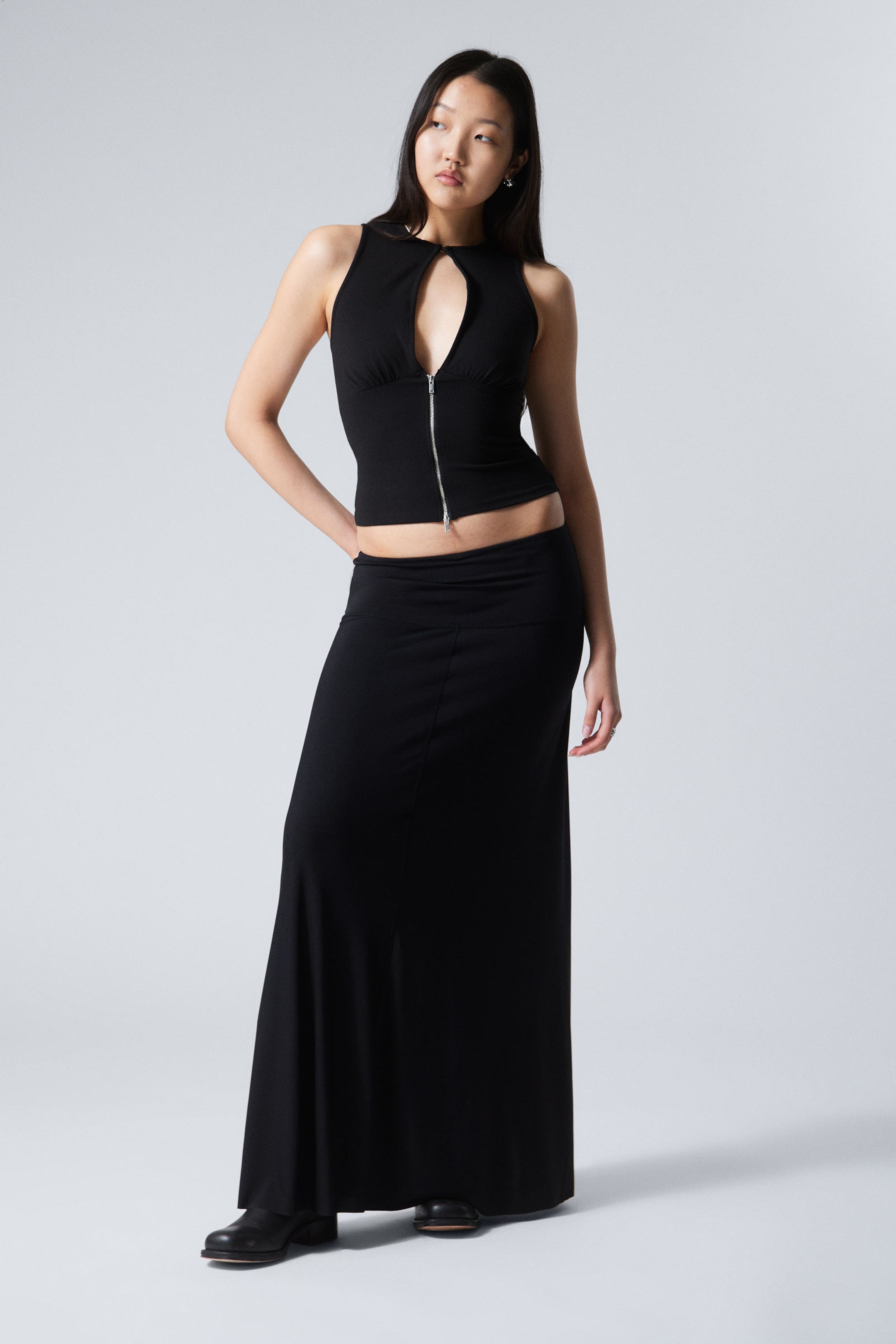 #272628 - Maxi Jersey Skirt - 1