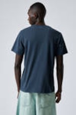 Donkerblauw met wassing - Standaard middelzwaar T-shirt - 2