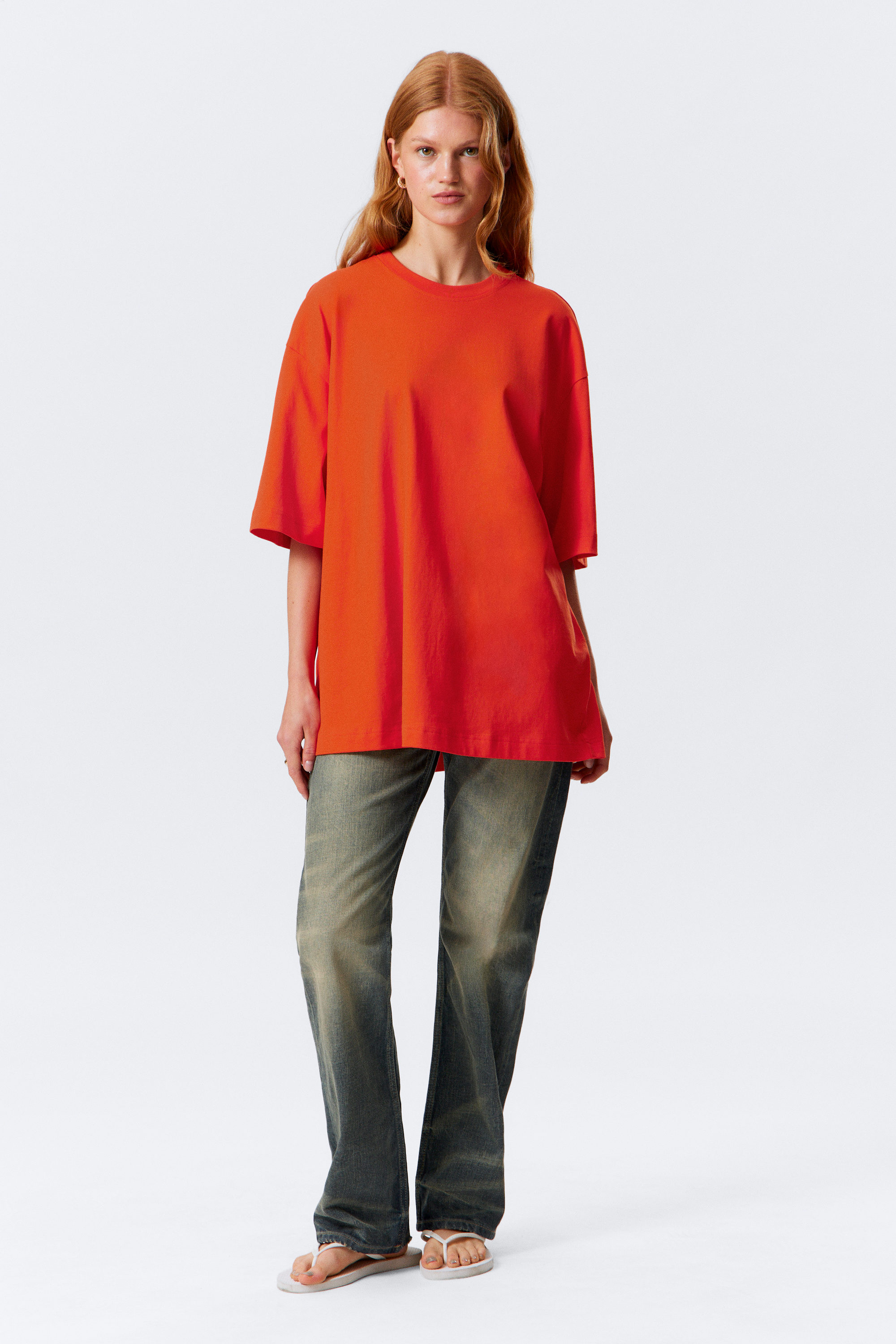 Bright Orange - Oversized T-shirt - 2