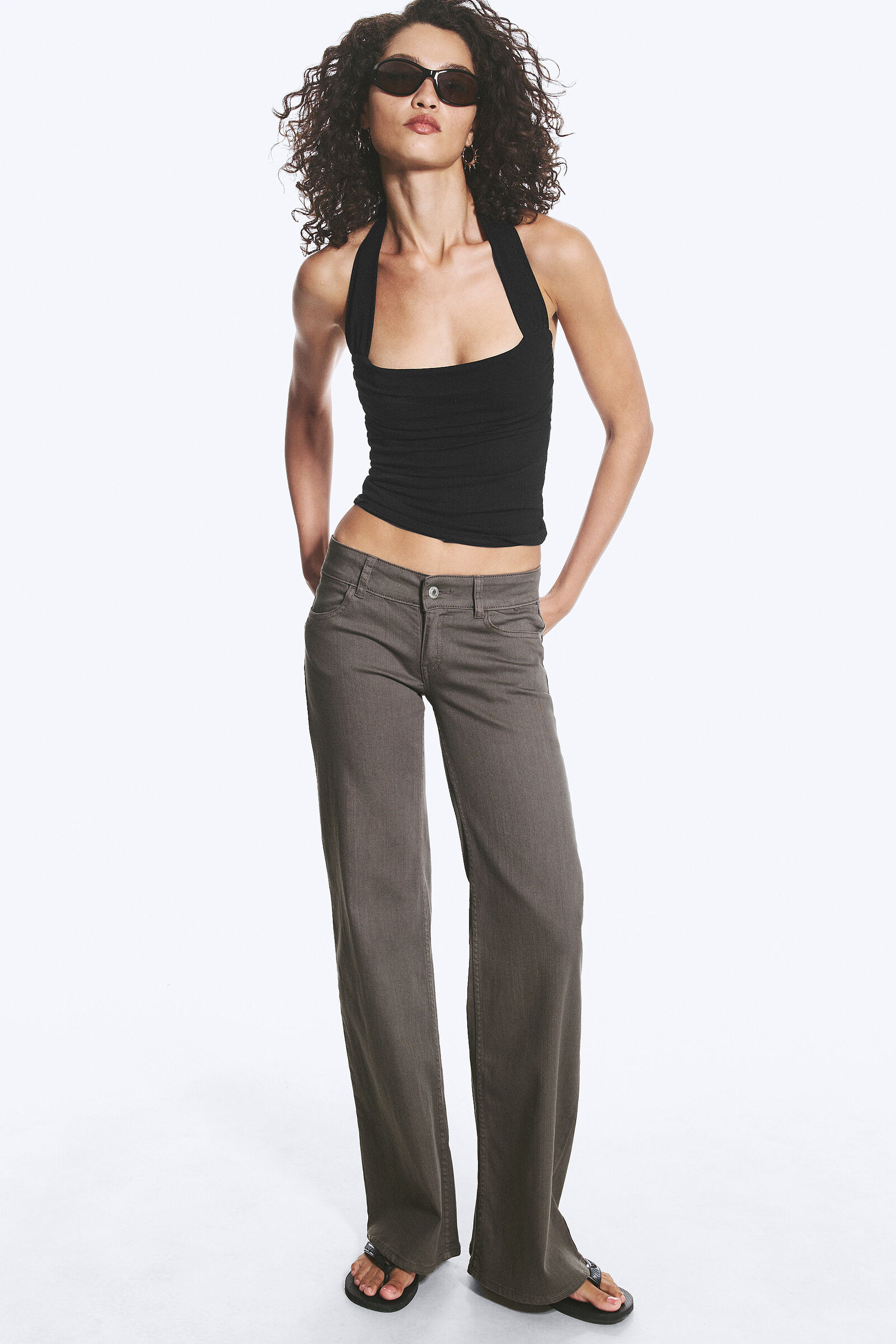 Stretch Bootcut Trousers