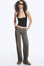 Dark Mole - Stretch Bootcut Trousers - 0