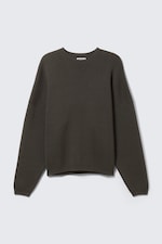 Dark Mole - Back Print - Oversized Graphic Knitted Cotton Sweater - 3