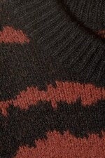 Gebranntes Umbra - Oversized-Jacquard-Pullover Teo - 1