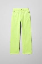 Freaky Green - Rowe Super High Waisted Regular Straight Jeans - 0