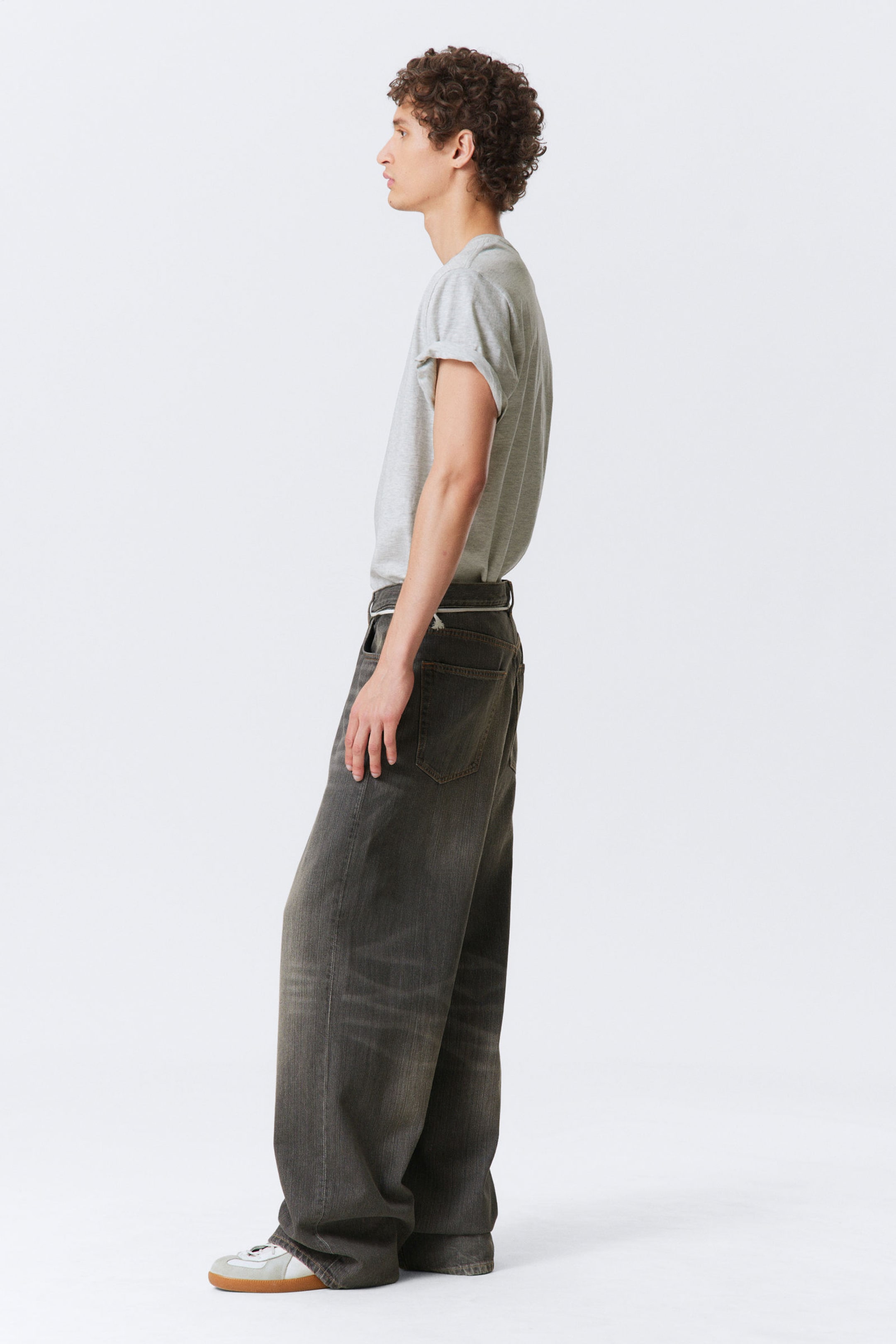 Mine Grey - Astro Loose Baggy Leg Jeans - 6