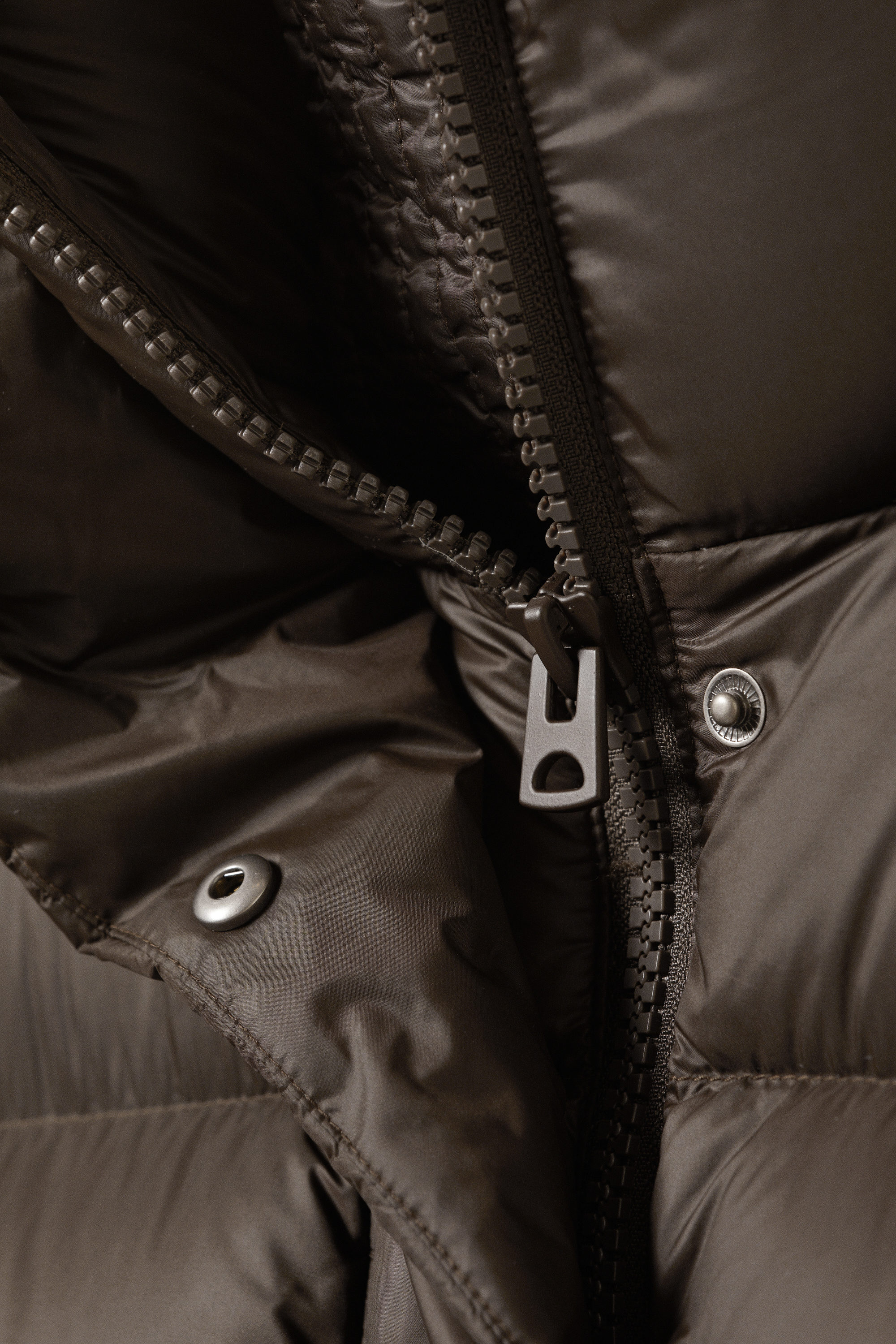 Mörkbrun - Oversized Pufferjacka med återvunnet dun - 5