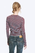 Gestreift in Blau/Rot/Weiß - Enges, geripptes Longsleeve - 3
