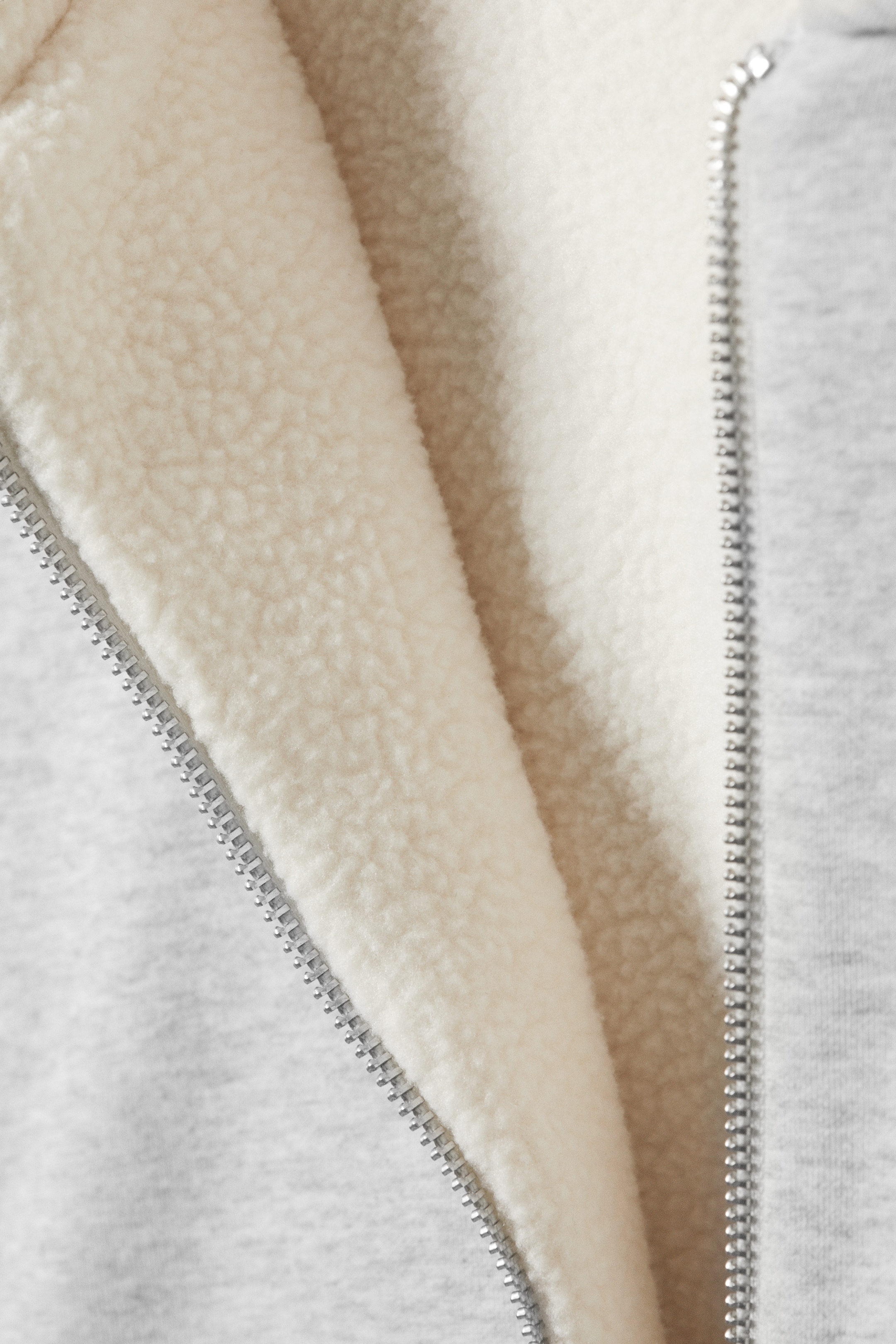 Zobrazit větší obrázek: Oversized fleecová mikina na zip - Šedý melír - ŽENY | H&M CZ 5