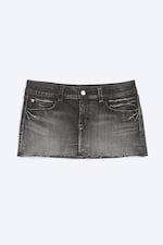 Black Moon - Grey - Booty Bei Denim Mini Skirt - 4