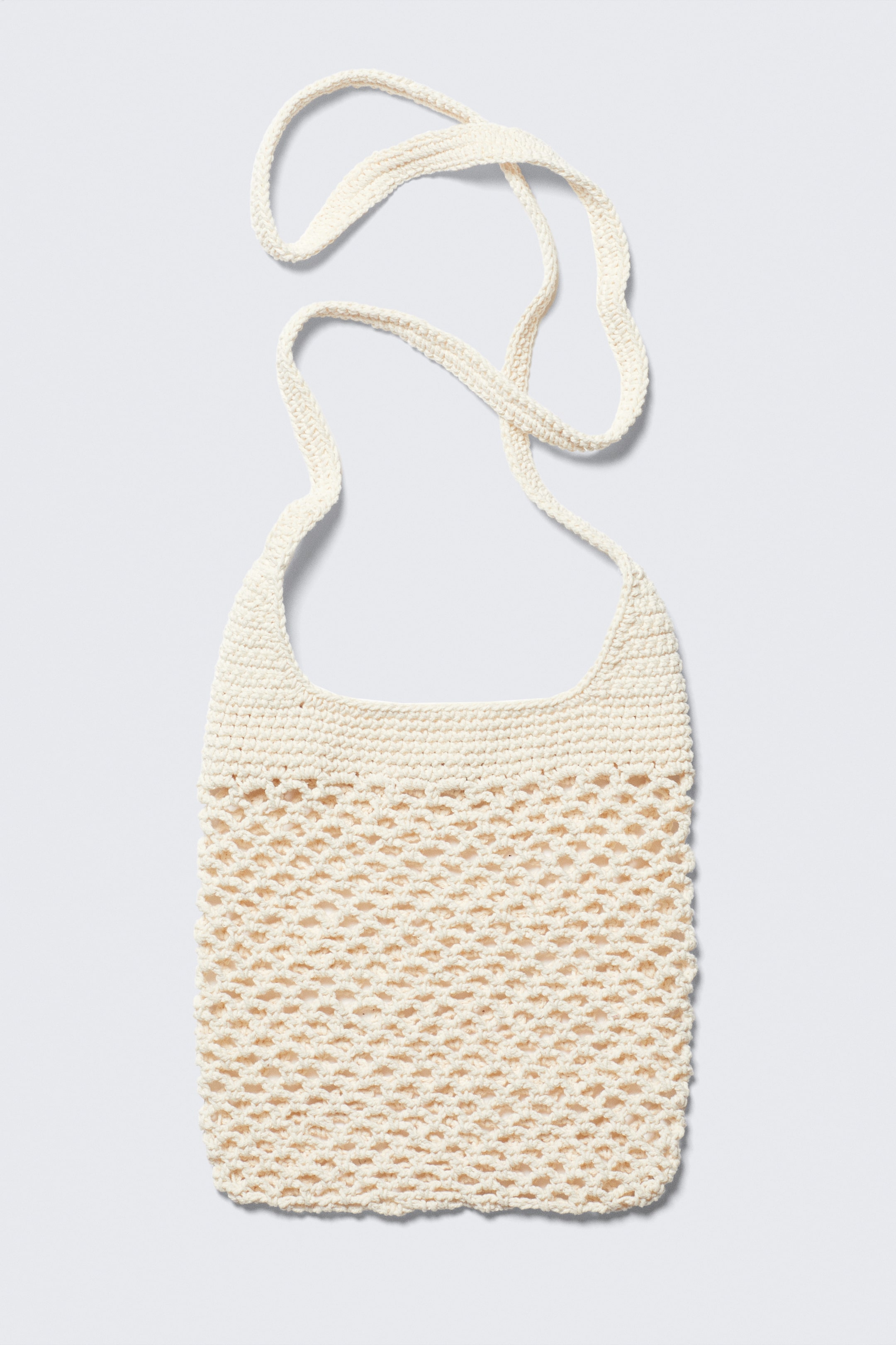 Agrandir l'image: Sac bandoulière en maille de coton - Blanc cendré - FEMME | H&M BE 3