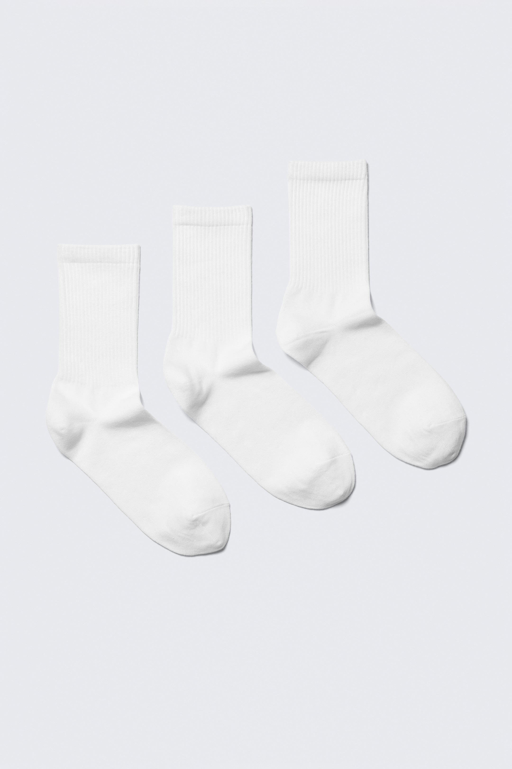 Nagyobb kép megtekintése: 3 pár bordázott sportzokni - White - NŐI | H&M HU 1