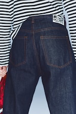 Blue Rinse - Dark Blue - Boo Bootleg Low Rise Regular Bootcut Jeans - 5