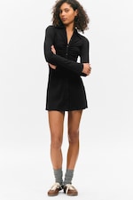 Black - Long-sleeve Dress - 0