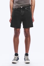 Tuned Black - Schwarz - Space - Relaxte, mittellange Denim-Shorts - 1