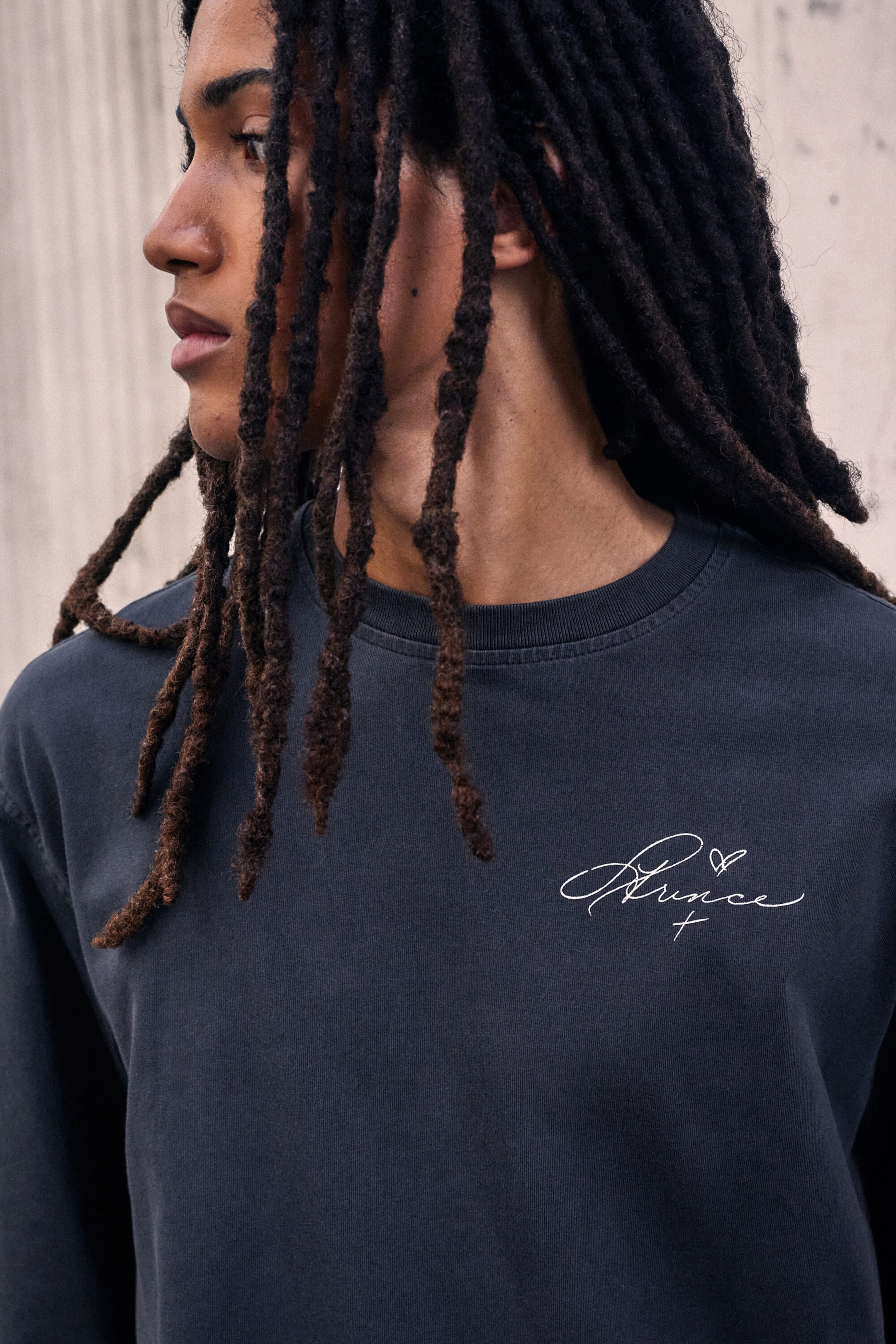 Dark Grey - Prince oversized long-sleeve tee - 2