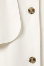 White - ROSABEL LOOSE SINGLE-BREASTED TRENCH COAT - 6