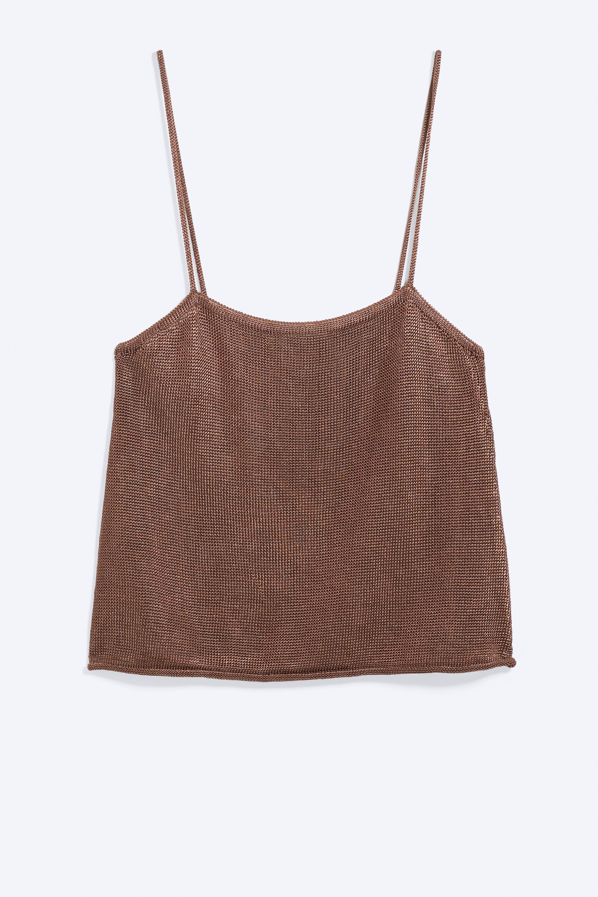 Caraco en maille à encolure carrée