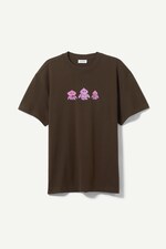Bruin met boze bende - Oversized T-shirt met grafische print - 0