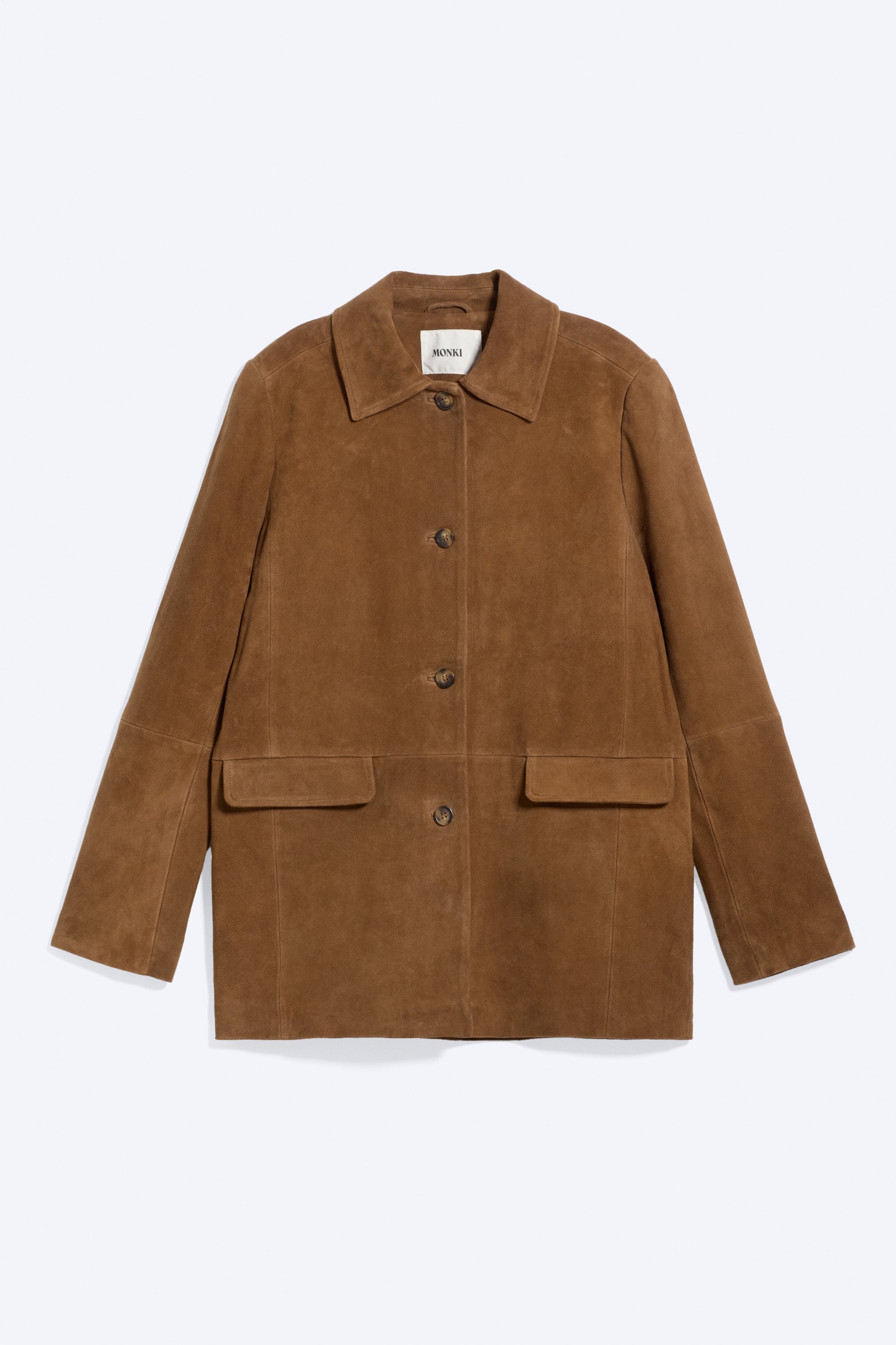 Veste en suède - Marron poudré