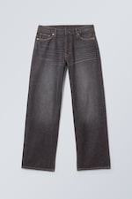 Aschschwarz - Lockere Jeans Sphere mit tief sitzendem Bund - 0