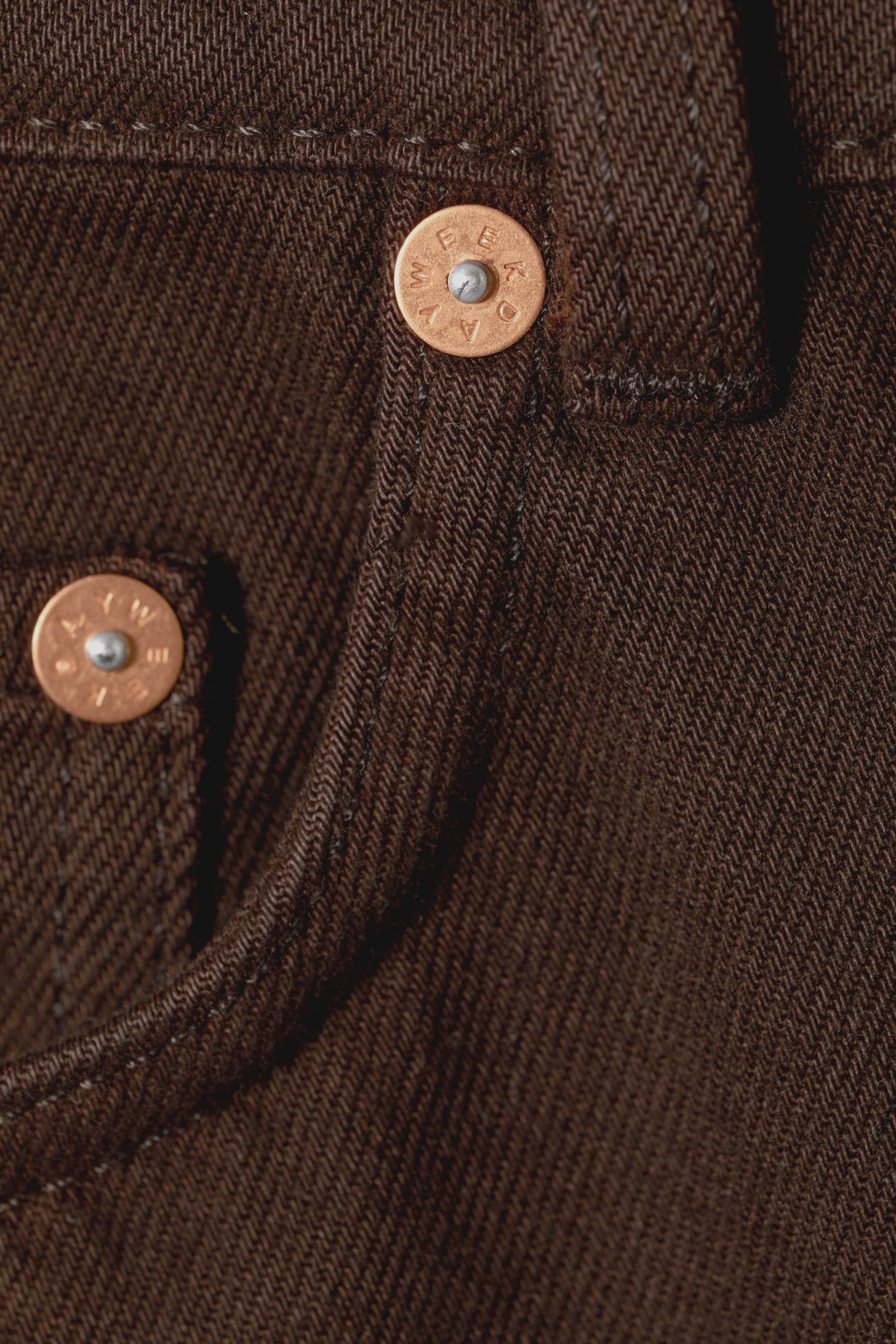 Kakaobraun - Arrow Low Waist Regular Straight Leg Jeans - 1