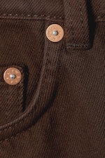 Kakaobraun - Arrow Low Waist Regular Straight Leg Jeans - 1