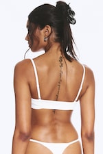 Vit - Bh i mjuk bomull med djup urringning - 2