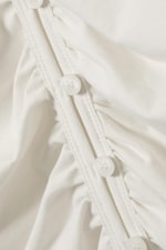 White - BELLE B RUCHED V-NECK CARDIGAN - 1