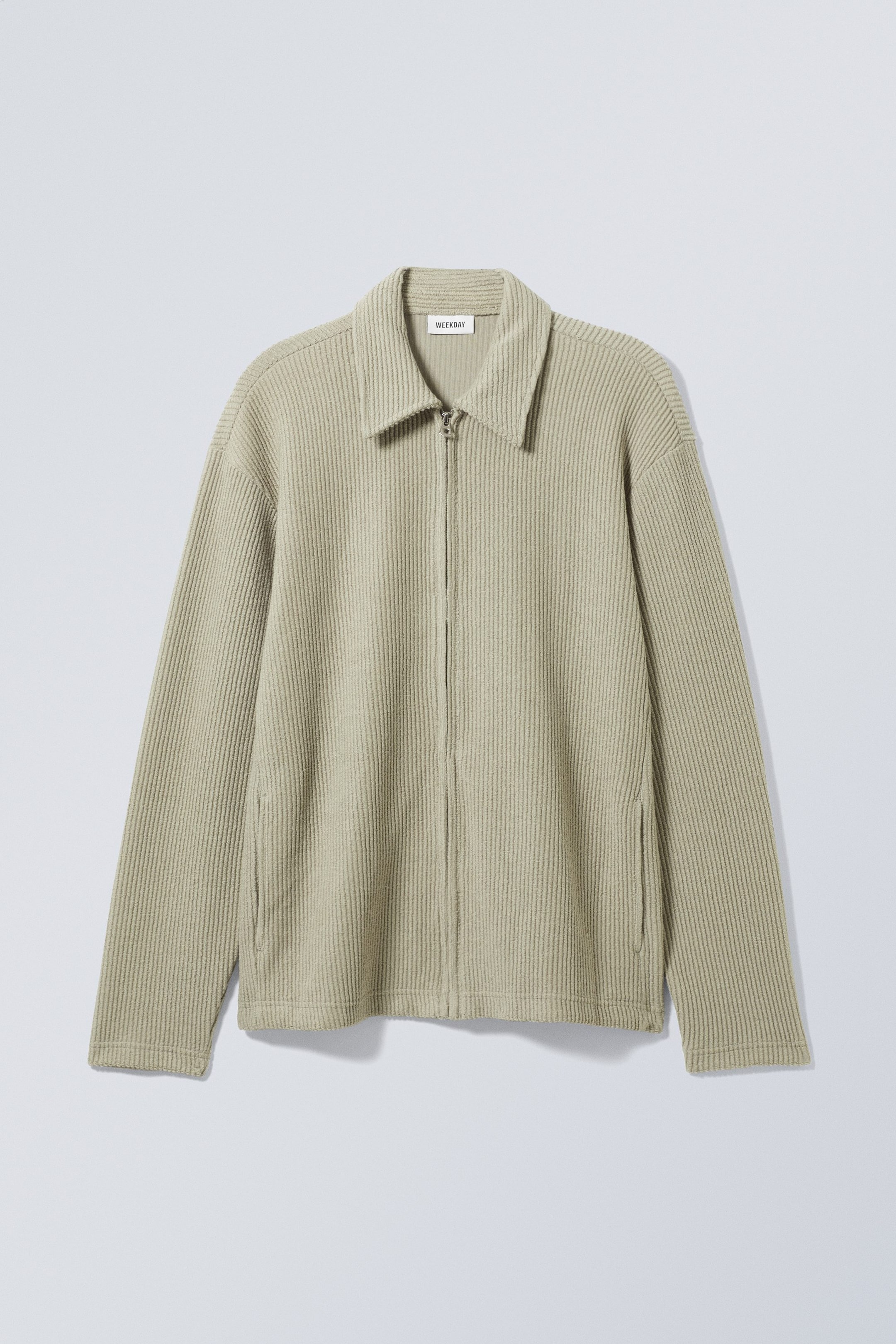 Dusty Beige - Christoffer Zipped Cardigan - 0