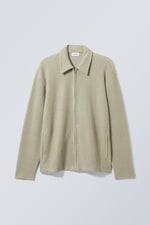 Dusty Beige - Christoffer Zipped Cardigan - 0