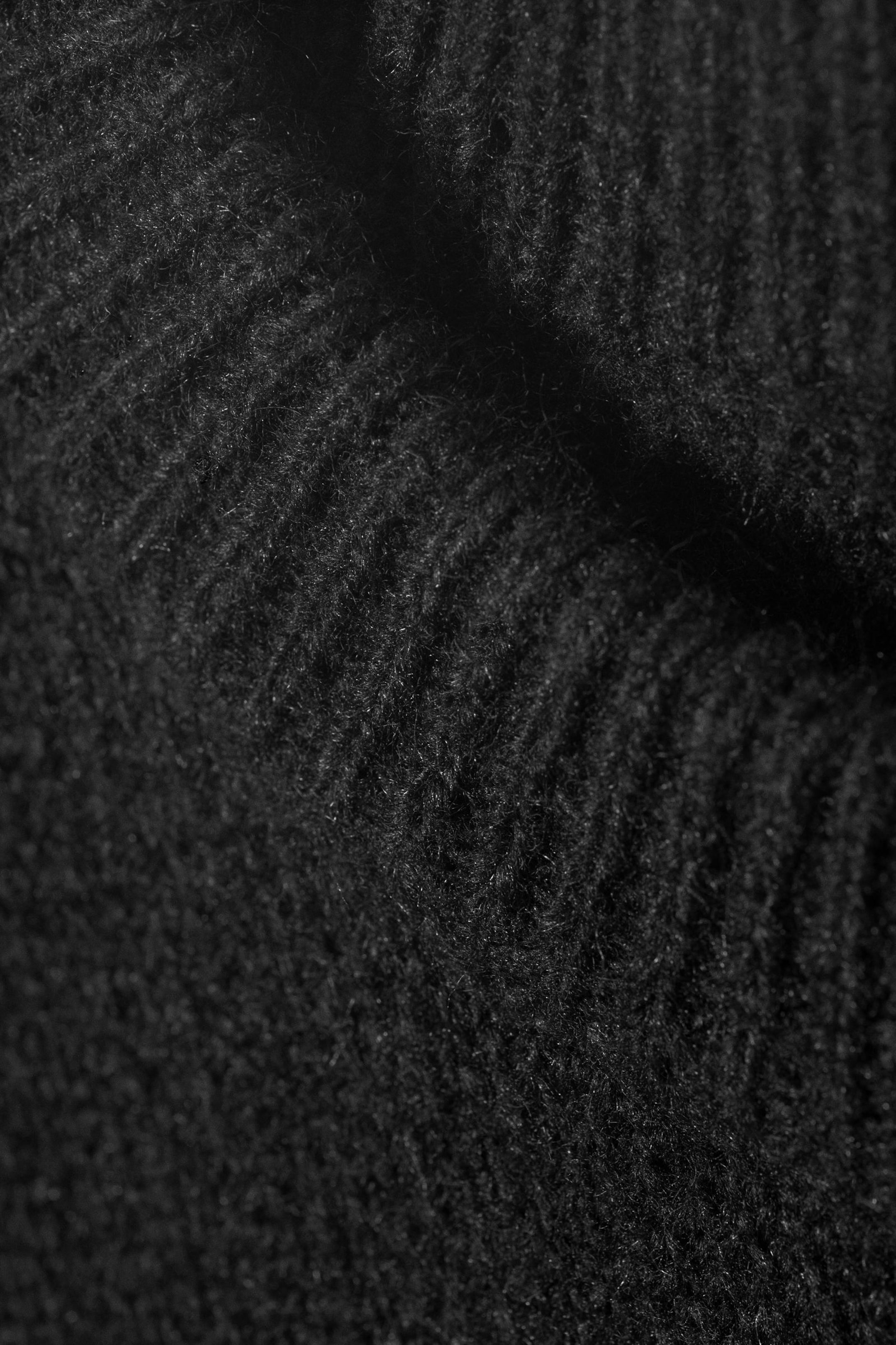 Schwarz - Oversized-Strickpullover aus Wollmischung Teo - 2