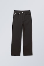 Stay Black - Rowe Super High Waisted Regular Straight Jeans - 0