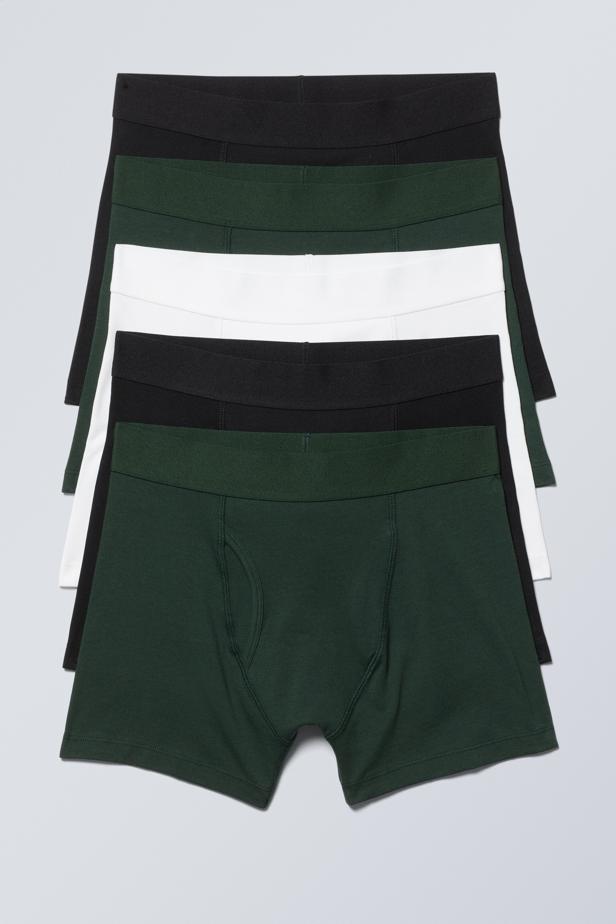 Größeres Bild ansehen: Boxershorts 5er-Pack - Schwarz/Grün/Weiß - Men | H&M DE 1