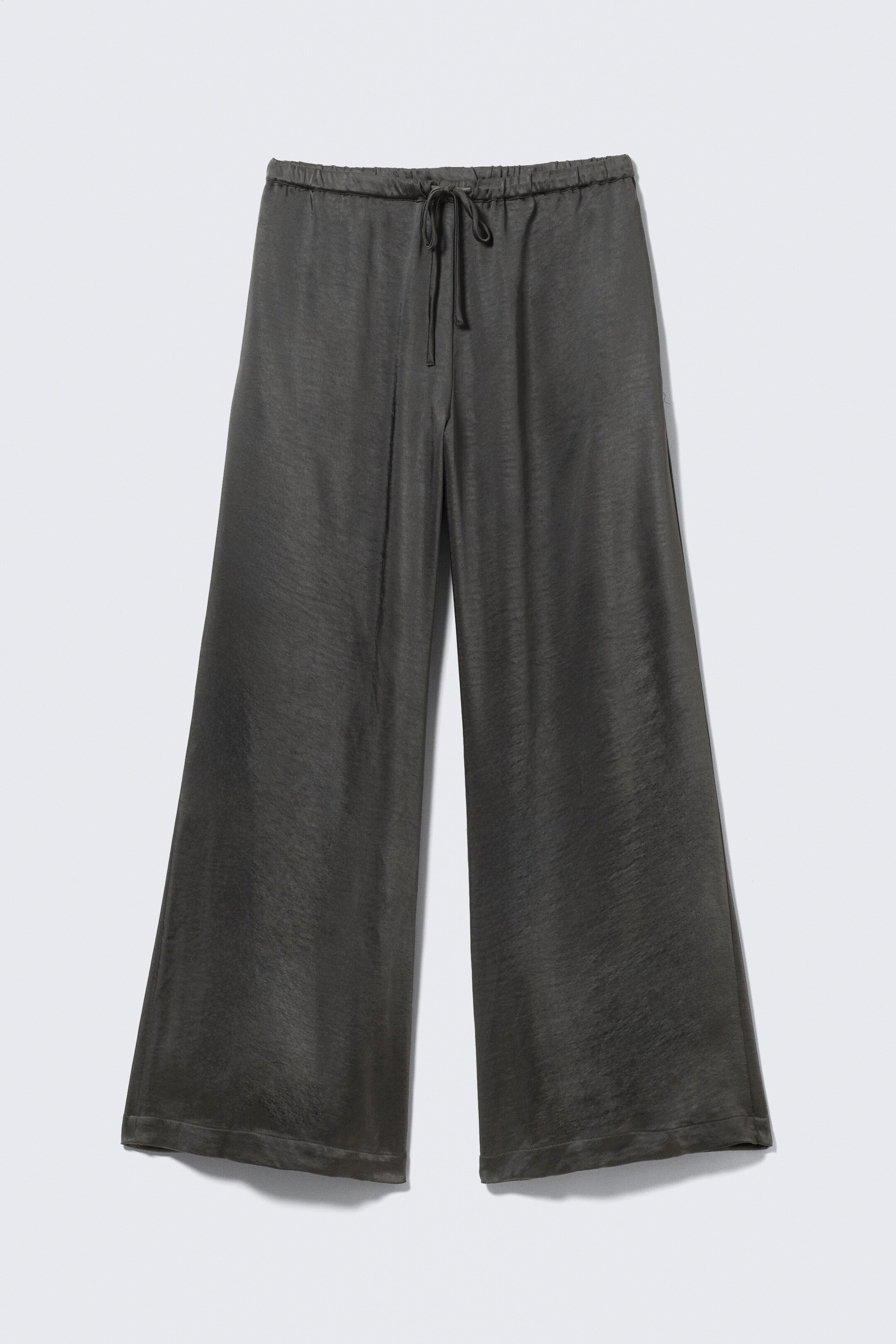 Nagyobb kép megtekintése: Washed Satin Pyjama Trousers - Mosott sötétszürke - NŐI | H&M HU 6