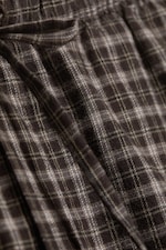 Checked Dark Brown - Relaxed Flannel Pyjama Trousers - 4