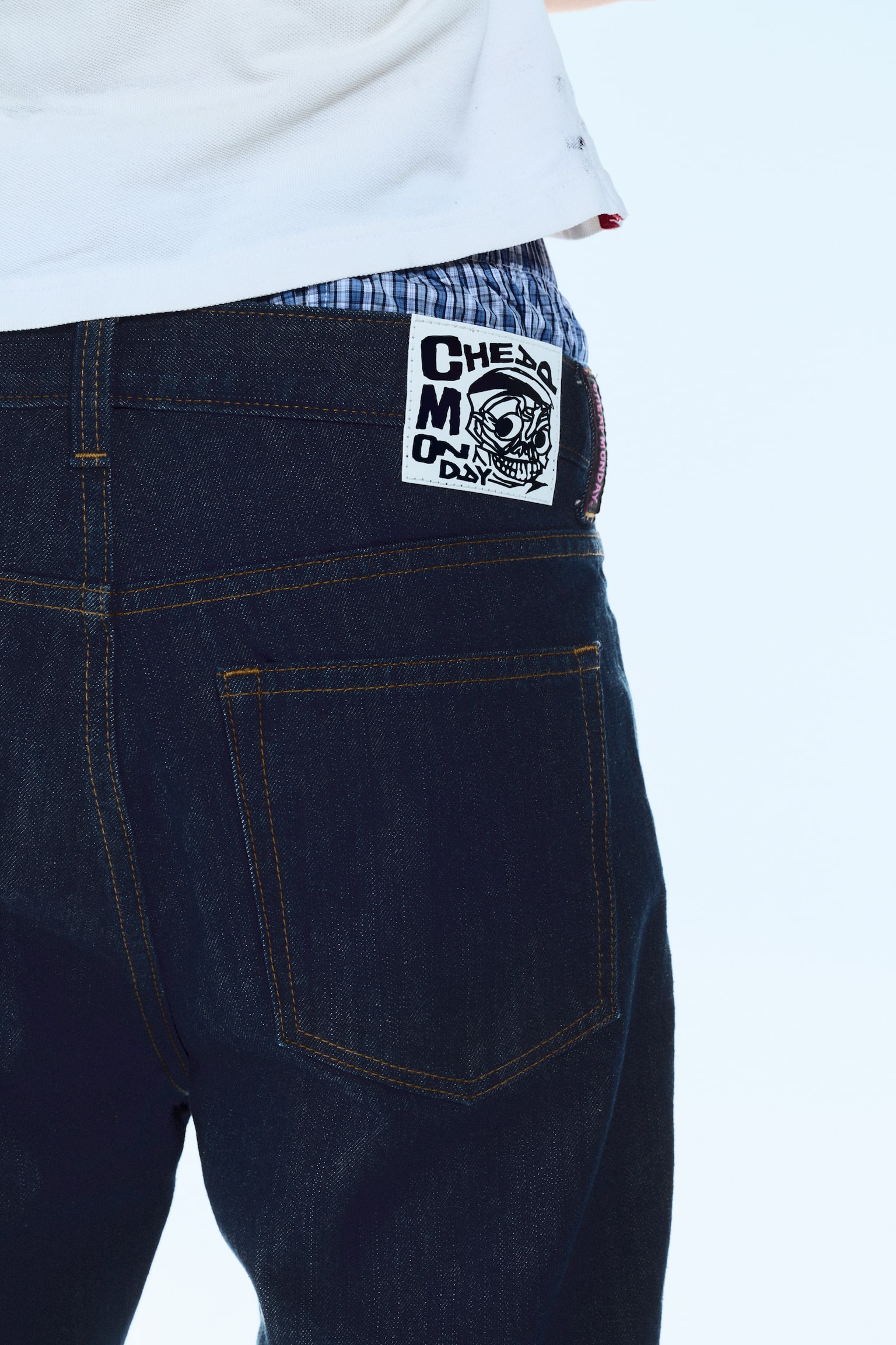 Τζιν Boo Bootleg Low Rise Regular Bootcut - Μπλε ξέβγαλμα - Σκούρο μπλε/Μαύρη Σελήνη - Ξεβαμμένο Μαύρο - 3