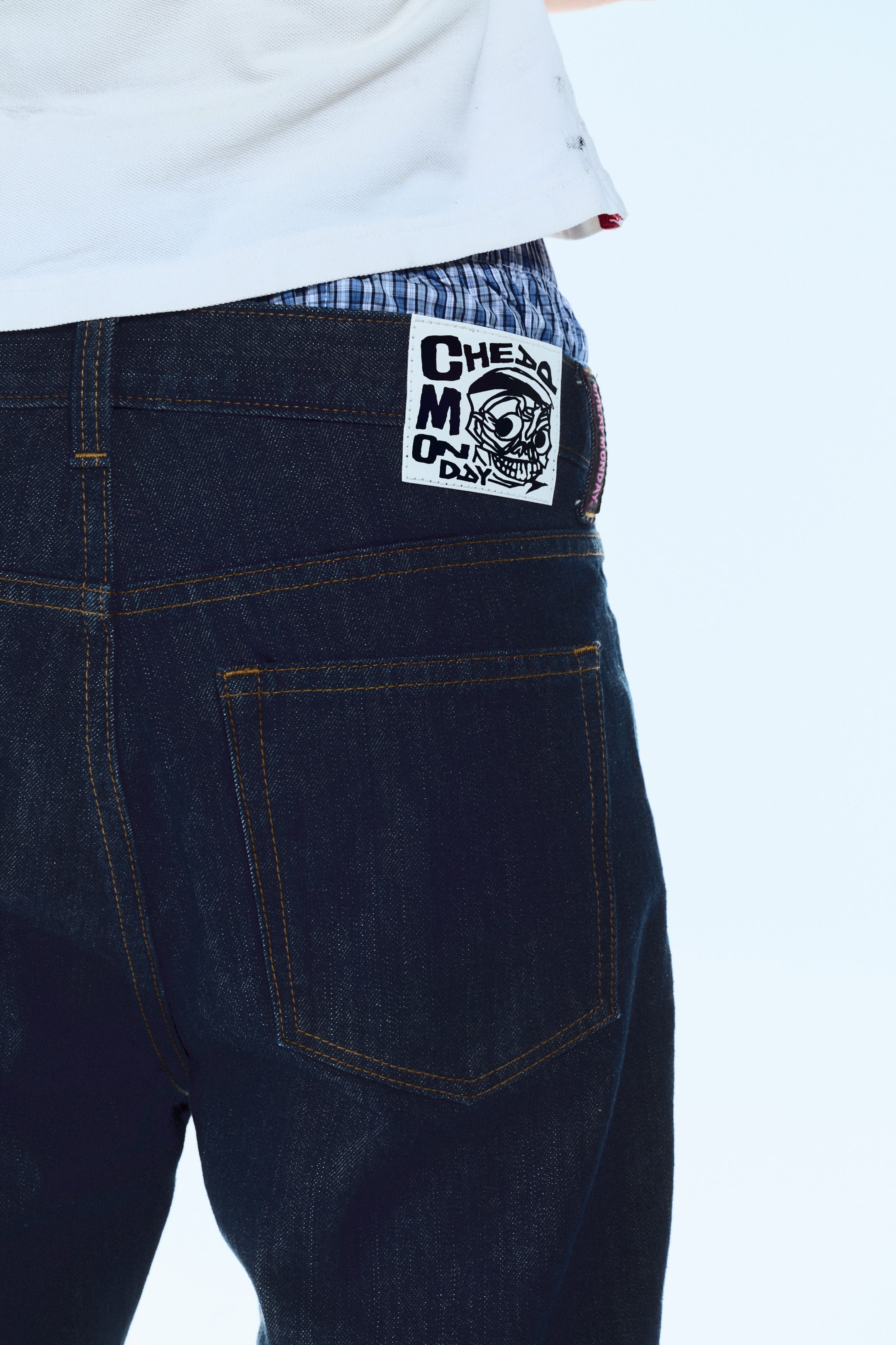 Blue Rinse - Dark Blue - Boo Bootleg Low Rise Regular Bootcut Jeans - 2