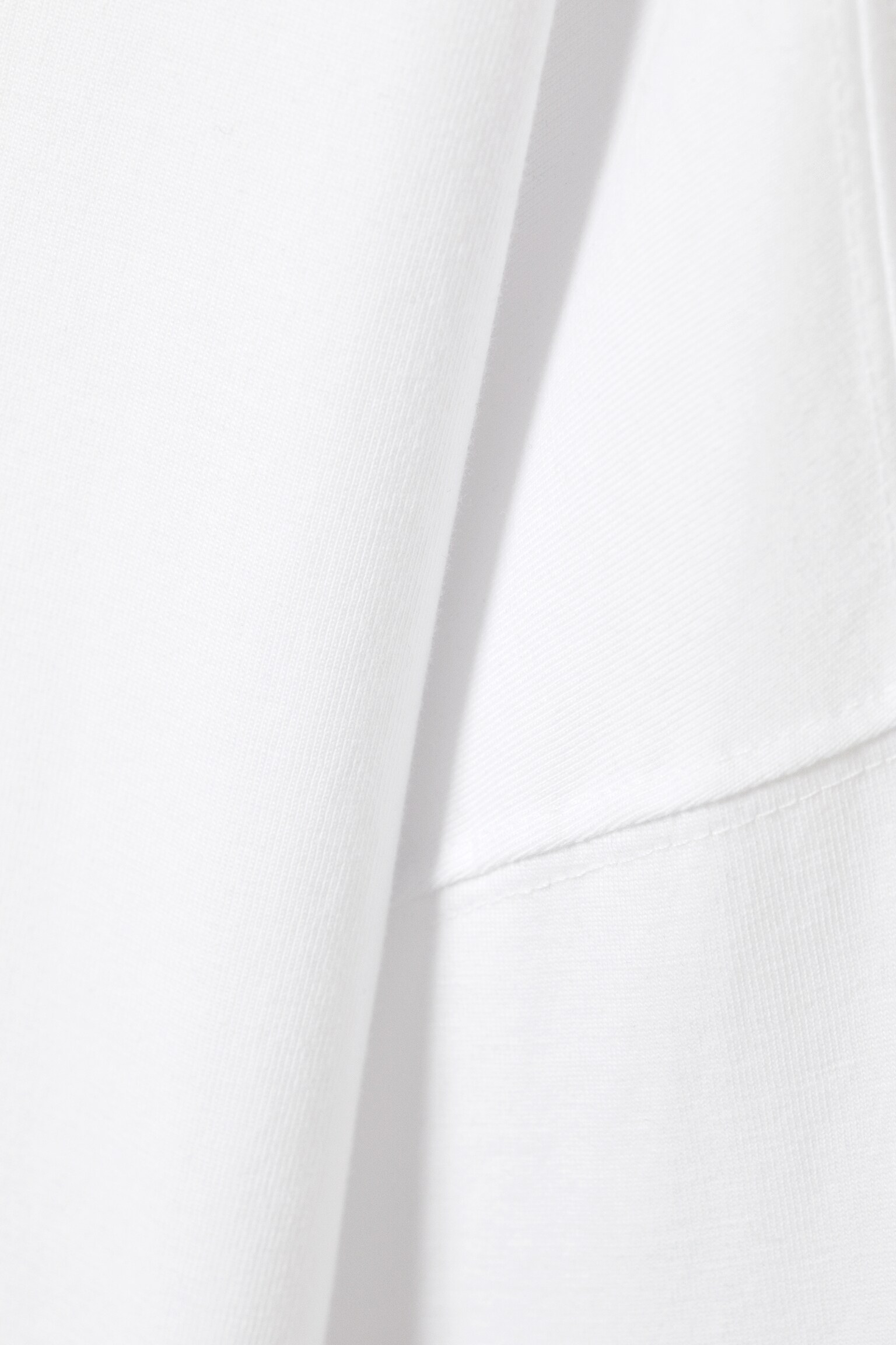 Oversized Long-Sleeved T-shirt - White/Black - 2