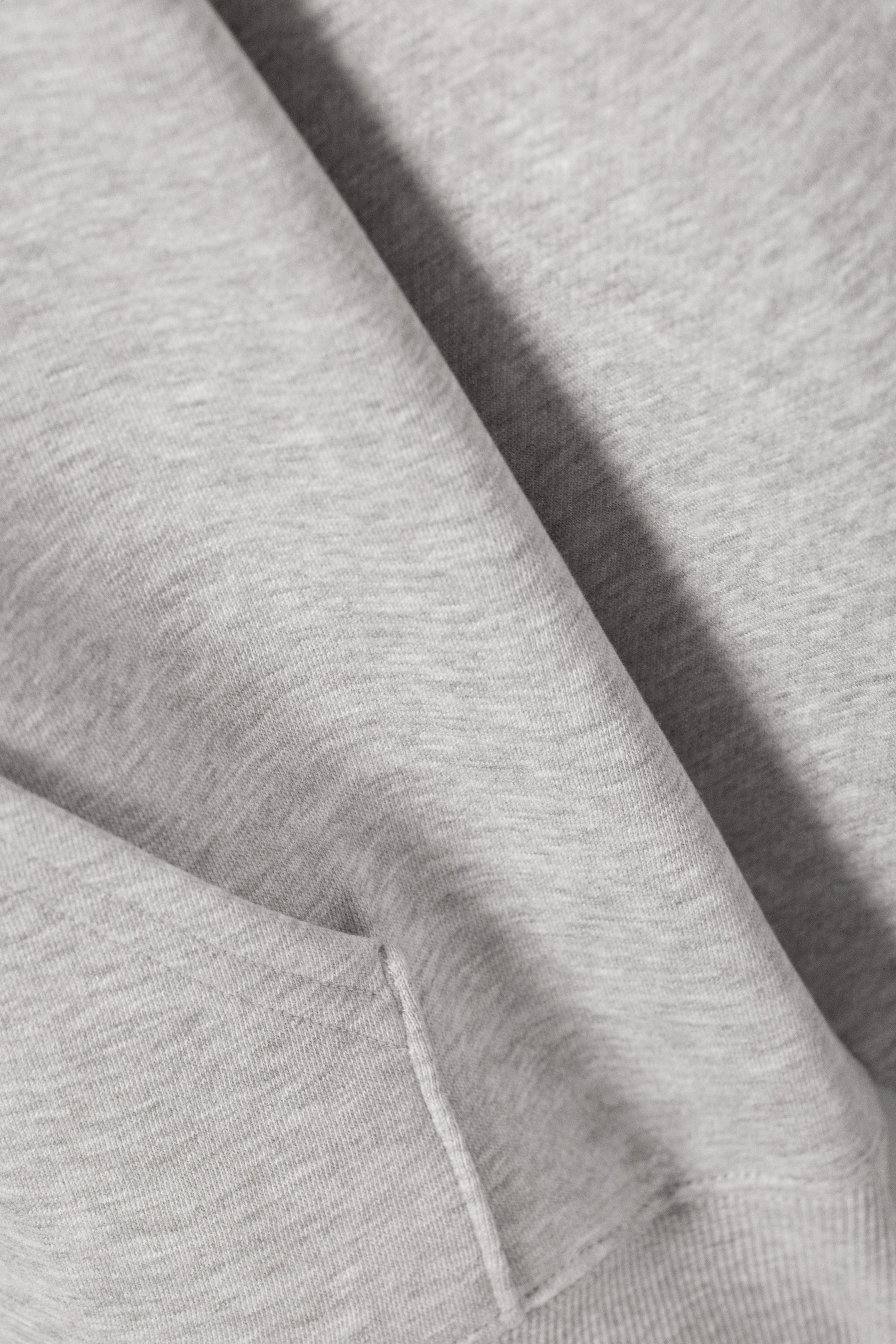 Light Grey Melange - Oversized Heavyweight Hoodie - 4