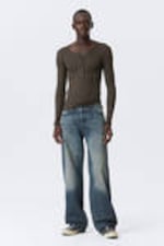 Baltic Blue - Dunkelblau - Sphere Low Waist Loose Straight Leg Jeans - 0